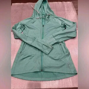 [M]ALO YOGA Green Contour Running  Full Zip Jacket